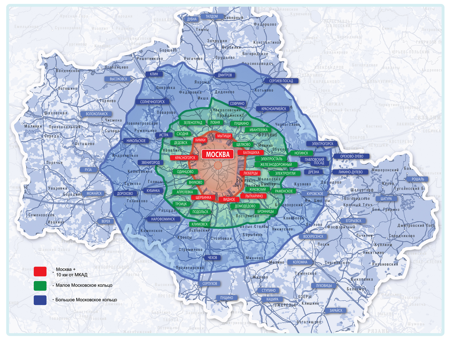 Большая москва дата. А-108 Московское большое кольцо на карте. Зоны Москвы на карте. Московское Малое кольцо. Малого бетонного кольца.